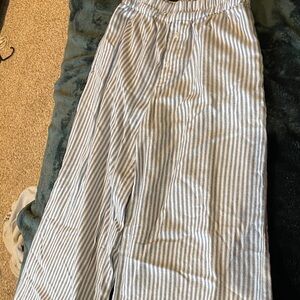 Striped Blue and White Pants